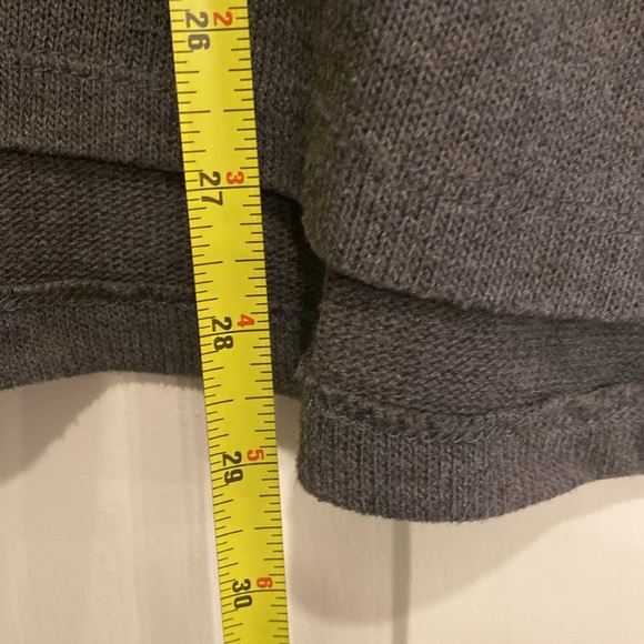 SEVEN7 - sweater: gray rayon / poly l/s w large silver sequin star - L - Picture 7 of 16